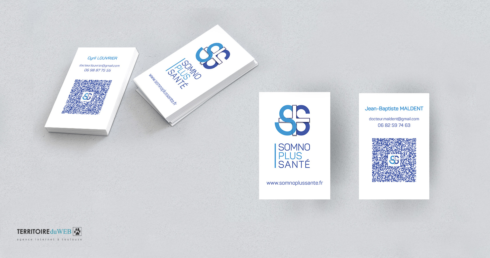 Cartes de visite Somno Plus Santé